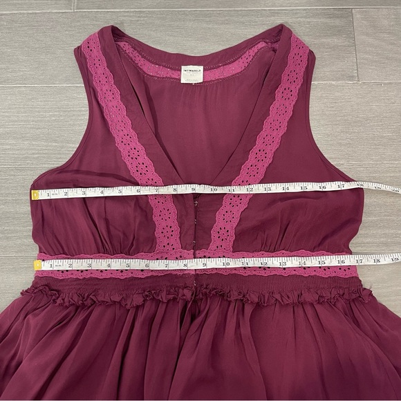 Intimately Free People Babydoll Peplum Eyelet Blouse Tunic Top Boho Hippie S - Picture 15 of 16